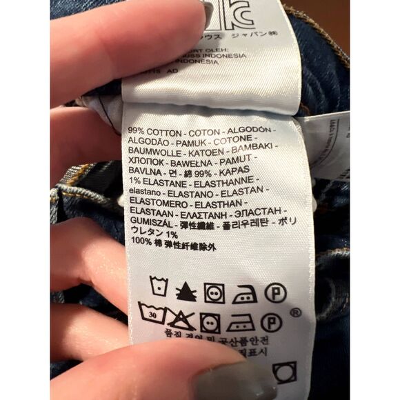 Levi's Premium Wedgie Fit Straight Women's Jeans Raw Hem Lasting Impression 24 - Picture 10 of 11